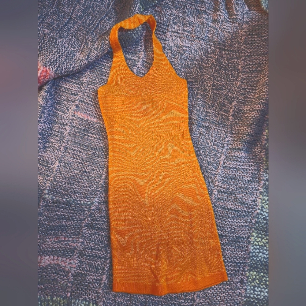 DIVIDED tricot dress S